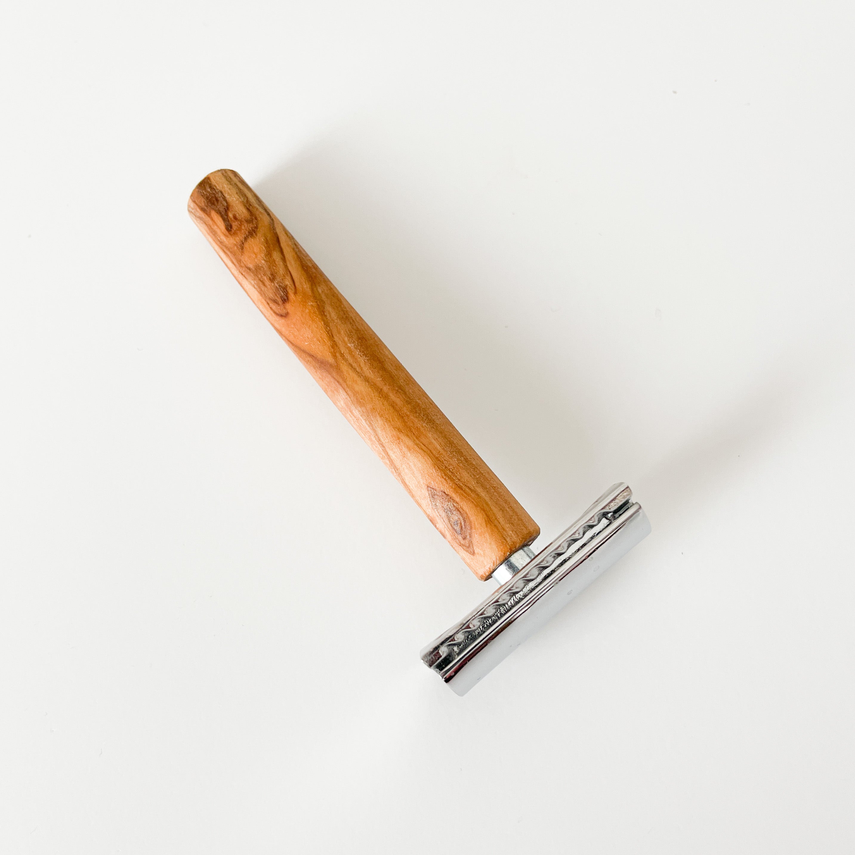 Crystal Madison Razor Olive Wood Straight Razor - Madison Soap Company